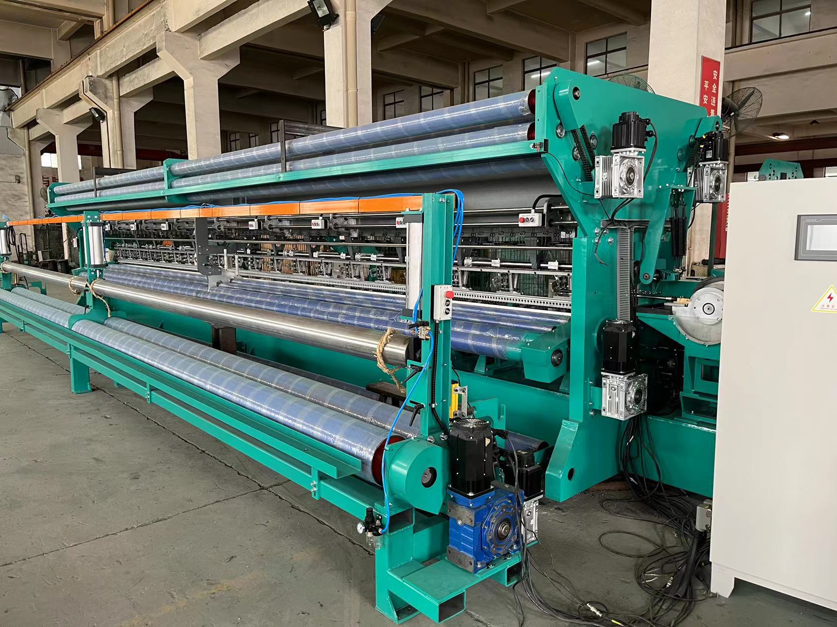 一次成型单面打包网捆草网经编织机