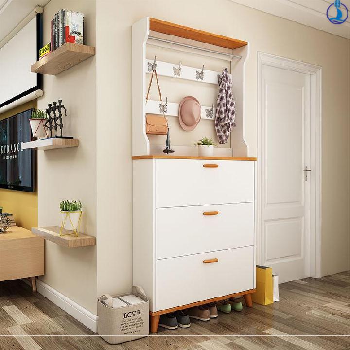门边墙壁式清新成品进户门楼梯间室内省空间17厘米超薄鞋柜翻斗柜
