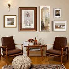 BK9K批发美式客厅装饰画沙发背景墙轻奢挂画法式复古小众艺术组合