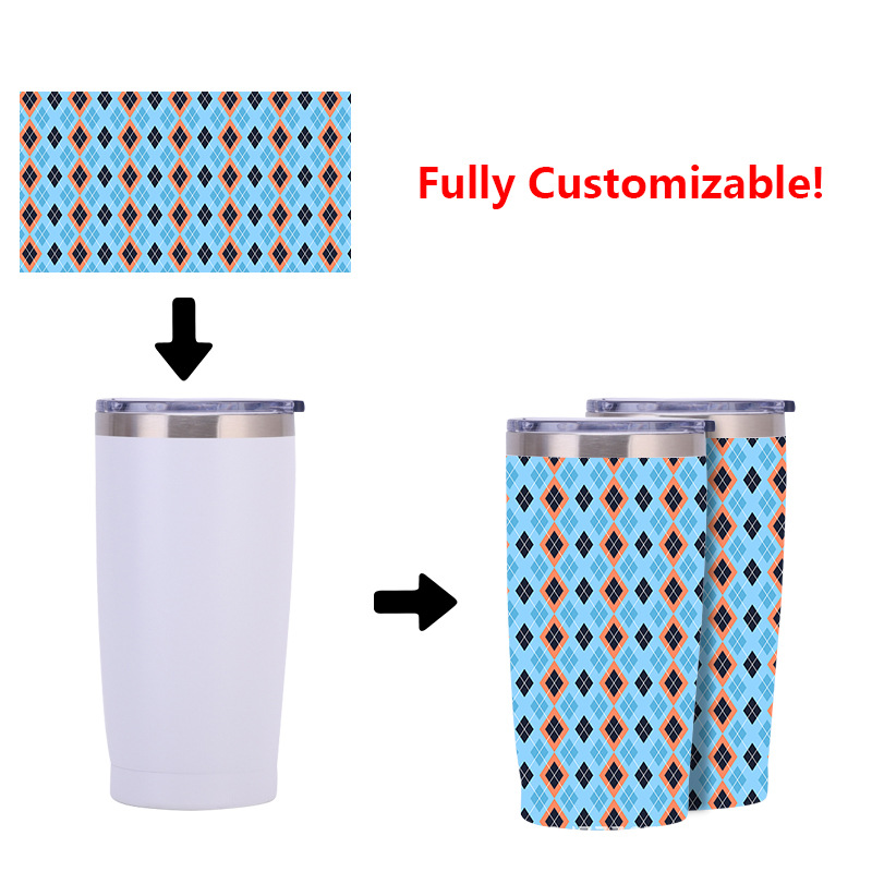 Graphic Customization Logo Full Printing 5D Printing Stainless Steel Travel Cup Large Capacity Outdoor Vacuum Insulation Cup