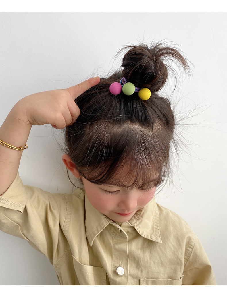 发圈高弹力发绳儿童发饰宝宝扎头发皮筋不伤发小揪揪头绳女童头饰