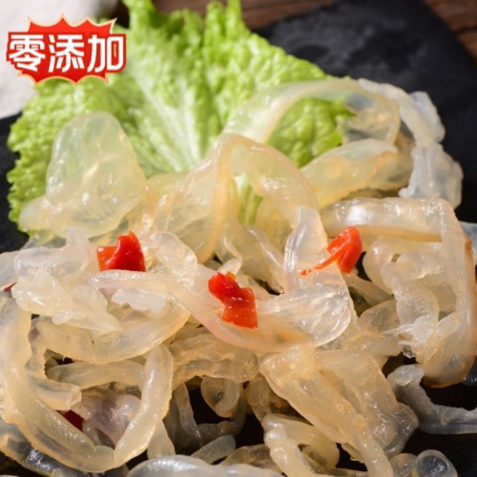海鲜  海蜇丝 海蜇头 凉拌菜 海蛰桶装 非即食海折低脂肪食材