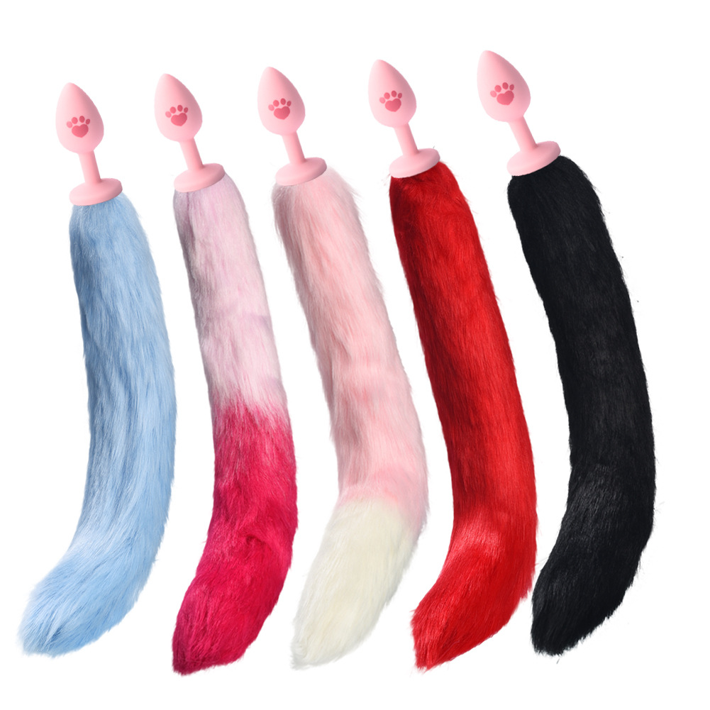 New Artificial Fox Tail Silk Screen cat Claw Silicone Anal Plug Alternative Sex Toys Foreign Trade American Adult Products