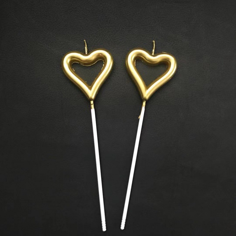 爱心烟花蜡烛批发生日星星派对聚会节日婚礼装扮布置网红一件代发