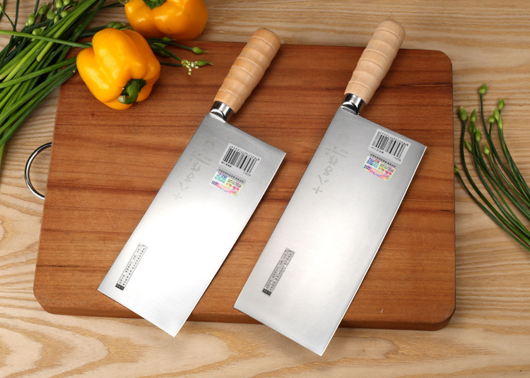 阳江十八子木柄桑刀厨片刀辊锻桑刀超薄家用切菜不锈钢刀厨师刀