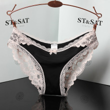 Lace Panties Breathable Underwear Women Sexy Cotton Briefs跨