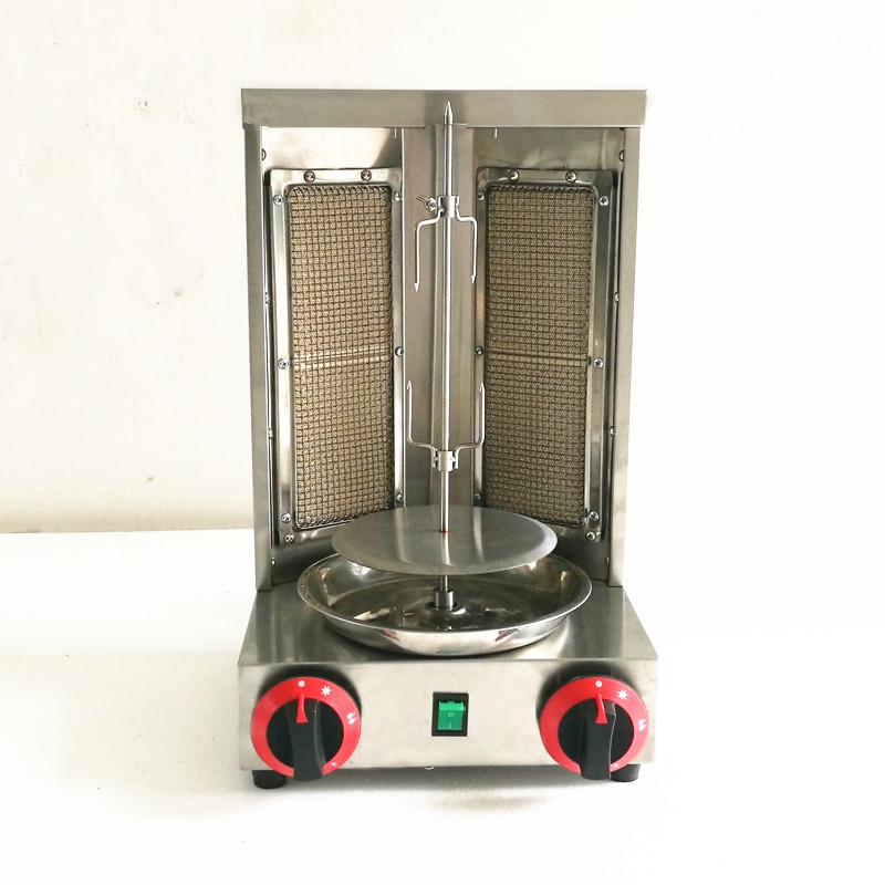 燃气中东烧烤炉小型土耳其烤肉机陕西肉夹馍烤肉烤串炉旋转烧烤炉