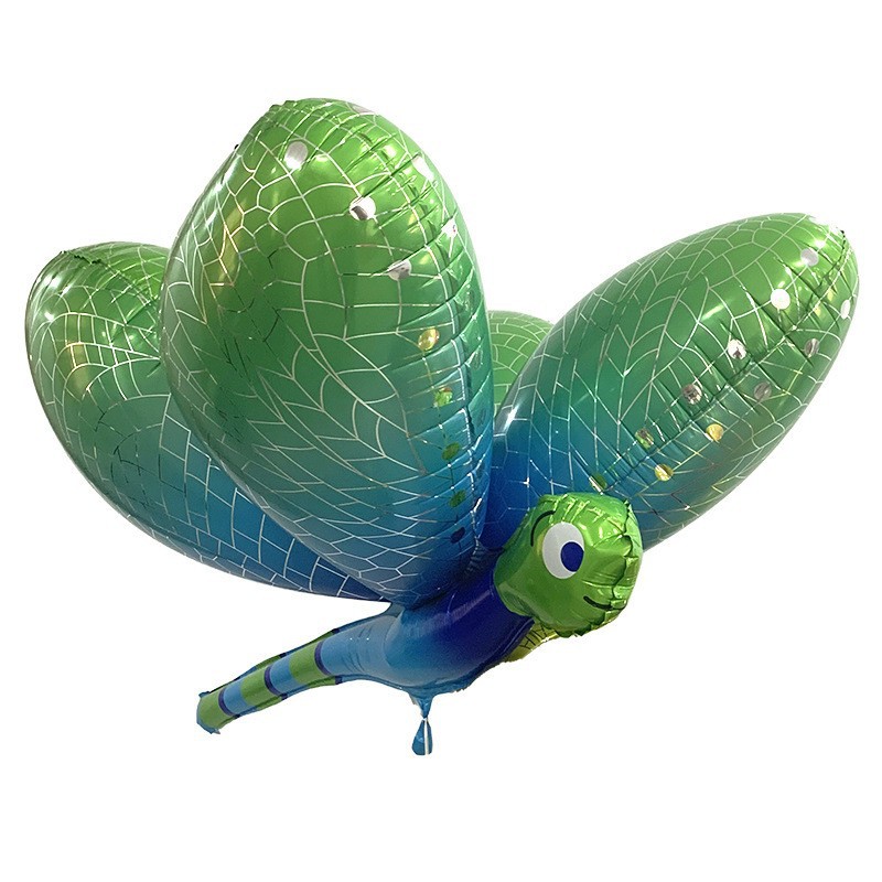 4D Flower Butterfly Dragonfly Insect Series Balloon Bee Snail Beetle Kindergarten Activity Arrangement Aluminum Film Balloon