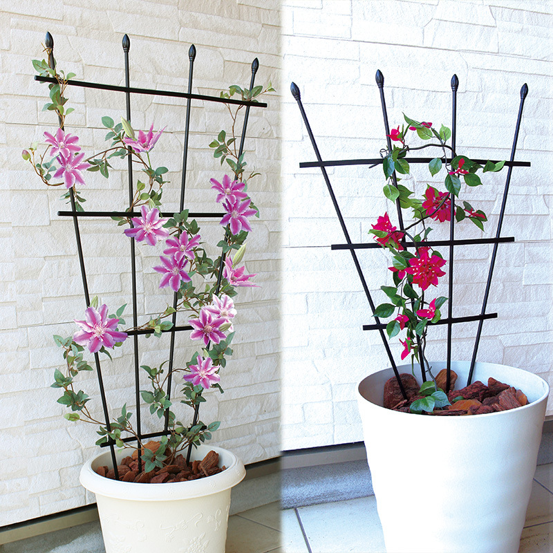 架子室内花架铁线莲月季花户外植物攀爬架园艺支架扇形花盆爬藤杆
