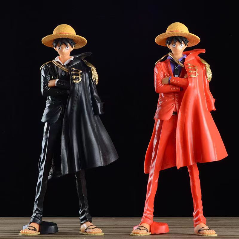 海贼 航海王20周年 红衣黑衣路飞 披风路飞站姿路飞 手办模型批发