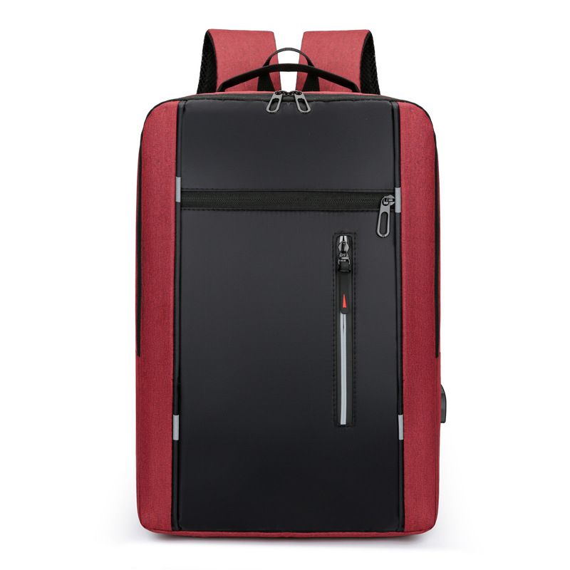 Cross-Border New Arrival Backpack Simple USB Charging Business Computer Bag Men's Multi-Functional Student Large Capacity Schoolbag