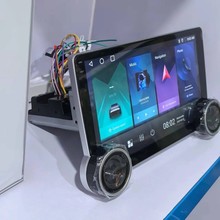 单锭双旋钮10.1寸中控车机大屏车载安卓导航CarPlay一体显示器