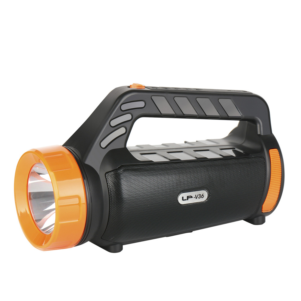 LP-V36 New Solar Bluetooth Stereo Light Outdoor Portable with Flashlight Radio Card Bluetooth Speaker Factory