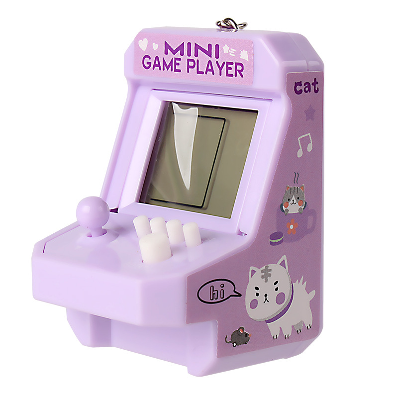 Mini Retro Small Arcade Desktop Game Machine Handheld Tetris Electronic Game Machine Ornaments Toys