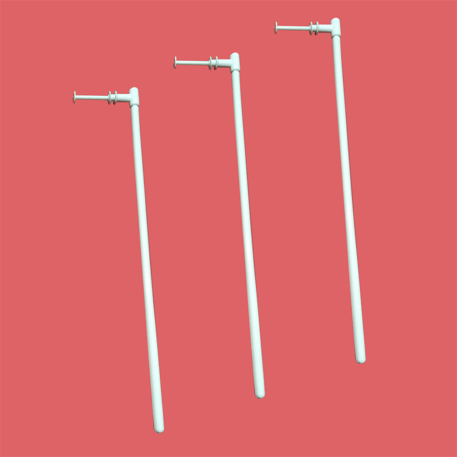 白色实心塑料风车杆 风车配件 定制风车杆子 diy风车配件