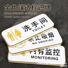 禁止吸烟提示牌标牌男女洗手间指示办公室门牌请勿温馨告示贴纸化