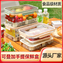手提保鲜盒户外露营野餐盒外出食品收纳盒便携移动冰箱水果便当盒