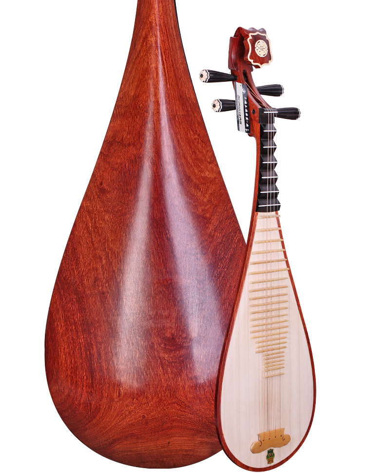 敦煌琵琶20560花梨木如意头饰乌木相轸清水式考级演奏民族乐器