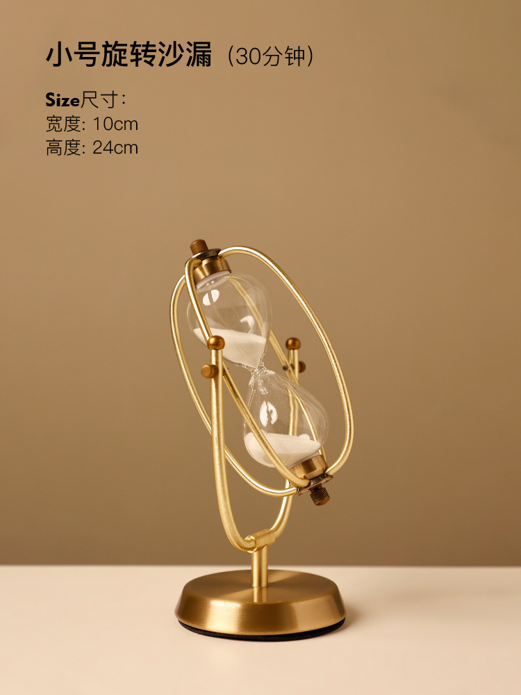 Nordic Home Creative Glass Sand Clock Timer Bookshelf TV Cabinet Personality Soft Decoration Retro Sandglass Decorations
