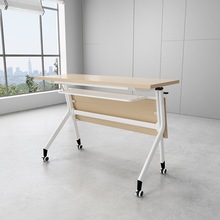 折叠培训桌椅组合可移动拼接办公桌长条桌多功能会议桌学生培训台