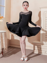 新款拉丁舞服儿童专业规定标准比赛服少儿国际考级大摆演出分体裙