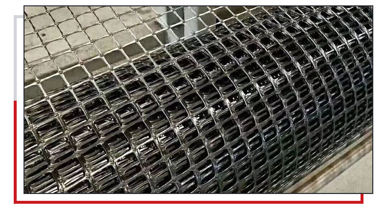 黑色网格tgsg聚丙烯双向塑料土工格栅 泰安工厂道路工程用格珊网