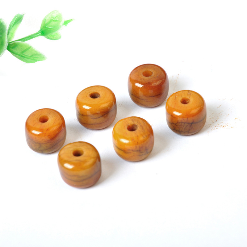 藏式回流牦牛骨隔片配饰配件手工打磨藏传驼骨散珠文玩手串配珠