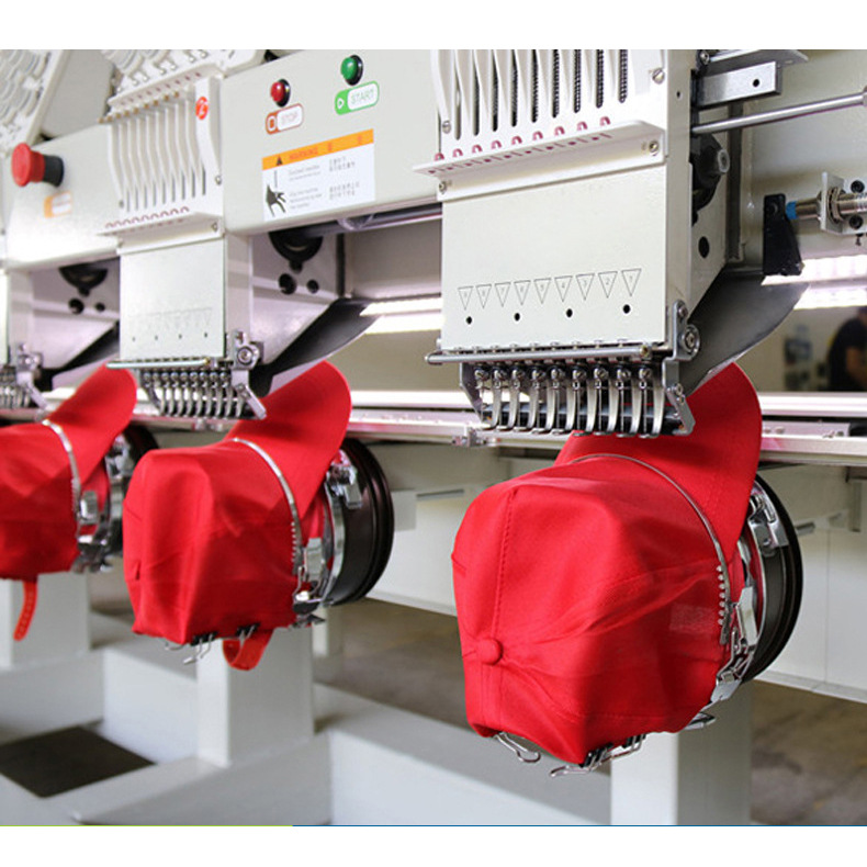 全自动六头帽绣机成衣电脑绣花机电脑六头绣花机电脑刺绣机