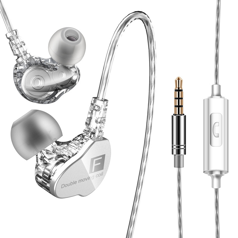 Private Model F4 Wired Earphone in-Ear Sports Dynamic Bass Boost Music Mobile Phone Typec Computer 3.5mm Monitor Earphone Monitor