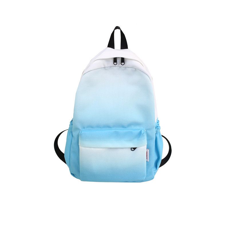 Ins Gradient Color Schoolbag Wholesale Harajuku Large Capacity Tanier Backpack Female Vintage Style Backpack Simple