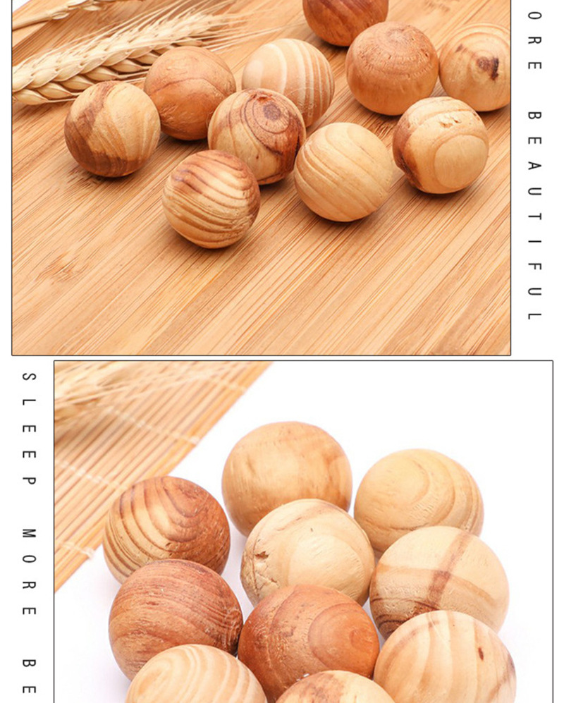 木质樟脑球 批发居家樟脑丸 香熏木球 香樟木珠 樟木球 5个装