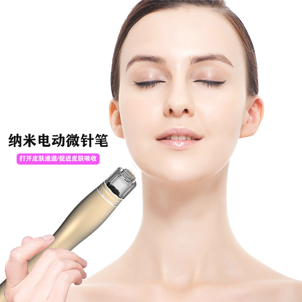 m1电动微针笔 无线微晶水光导入仪 飞梭针头微针精华导入水光笔