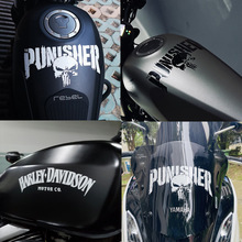 哈雷883摩托车贴花个性贴纸印第安纳漫威惩罚者油箱摩托车反光贴