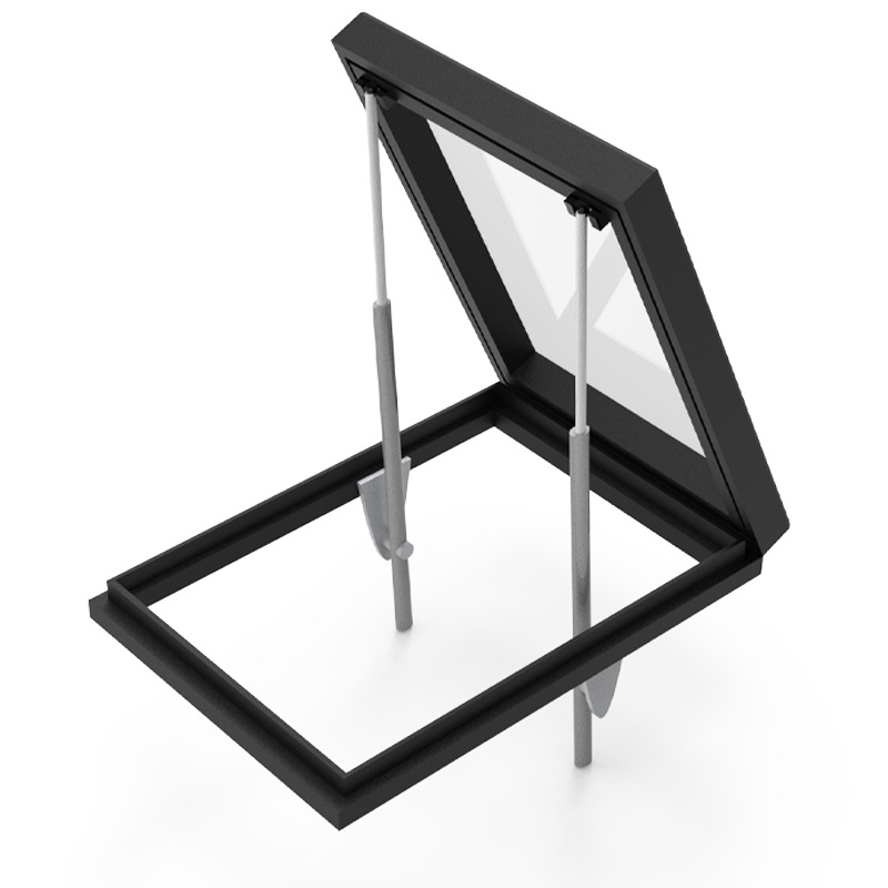 广州工厂直销电动双螺杆天窗楼梯口出人天窗房屋顶采光通风天窗