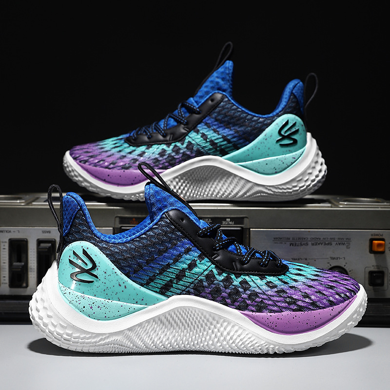 篮球鞋库里10 md轻便软底比赛鞋男款都市潮流透气飞织跑鞋女学生