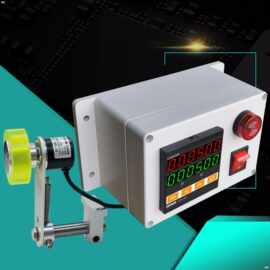 计米器电子数显长度测量封边机记米仪表带报警控制滚轮式高精度