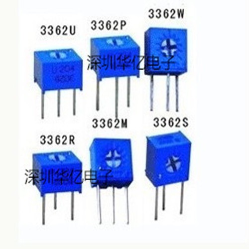 原装进口bourns 可调电位器3266p-1-101lf 100r 多圈精密直插微调