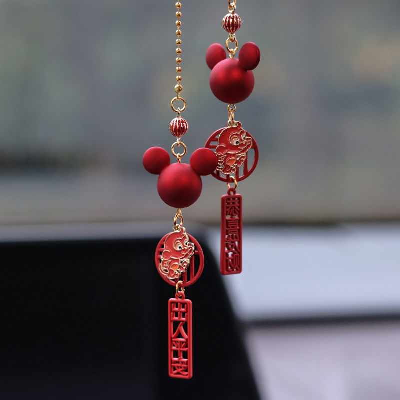 汽车挂件车内吊饰品车挂件新款平安福车里挂件金属女神网红平安符