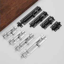 304不锈钢小方插销加厚门栓锁扣木门窗户卫生间明装防盗小号门闩