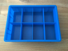 8格箱全新料塑料八格零件箱工具收纳整理箱电子元件格子箱螺丝盒