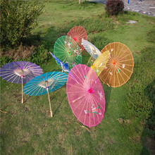 杭州西湖古风流苏伞油纸伞汉服摄影古装伞装饰道具儿童舞蹈走秀伞