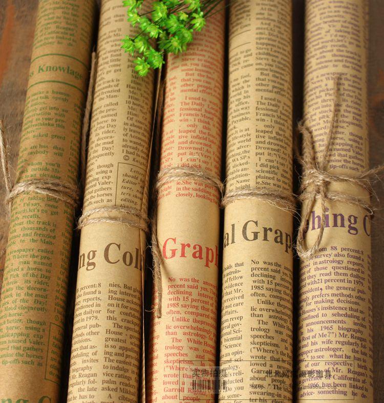 单买家服务支付方式宝贝名称复古英文报纸尺寸26cmx37cm (手工剪裁,不