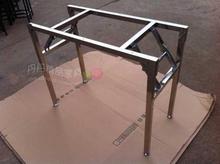 不锈钢折叠架子桌腿单层可折叠支架简易培训折叠餐桌脚