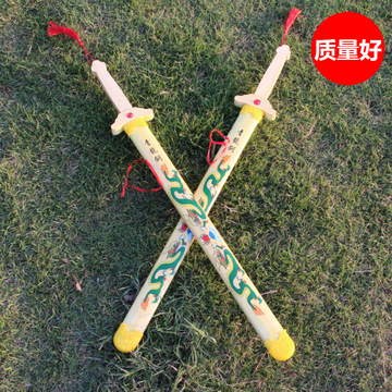 青龙剑木制儿童木剑玩具刀青龙宝剑竹剑木刀木头剑玩具男女孩表焱