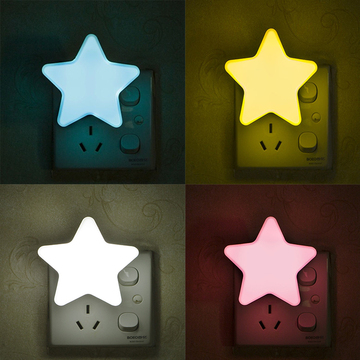 星星小夜灯led光控插电迷你节能床头灯婴儿喂奶卧室创意梦幻宇默