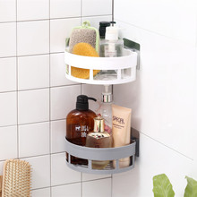 D8T7吸壁式浴室置物架卫生间墙壁挂免打孔厕所吸盘洗手间洗漱台收