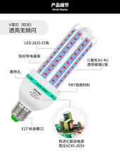 9WQP澳得乐led玉米灯泡红光e27大螺口5W9W15W18W喜庆灯笼超亮节能