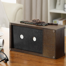 欧式简约创意客厅家用木质纸巾盒抽纸盒桌面遥控器收纳盒架其他