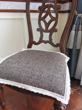 3MLE餐椅垫纯色棉麻坐垫单层秋季椅垫套定 做椅子垫布艺时尚