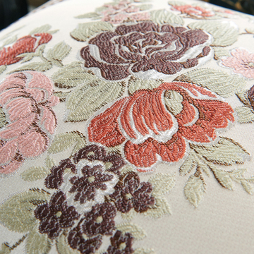 q5zr欧式客厅奢华沙发方形靠垫抱枕套刺绣花腰靠背垫布艺大号含芯